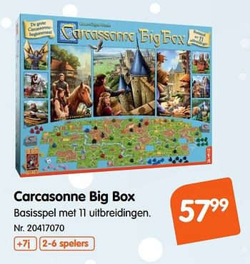 Promoties Carcasonne big box - 999games - Geldig van 30/11/2018 tot 25/12/2018 bij Fun