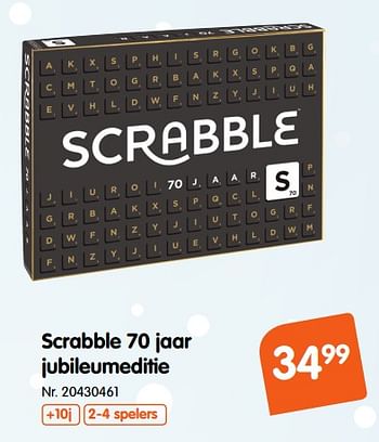 Promoties Scrabble 70 jaar jubileumeditie - Mattel - Geldig van 30/11/2018 tot 25/12/2018 bij Fun