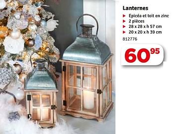 Promotions Lanternes - Produit maison - Mr. Bricolage - Valide de 04/12/2018 à 16/12/2018 chez Mr. Bricolage