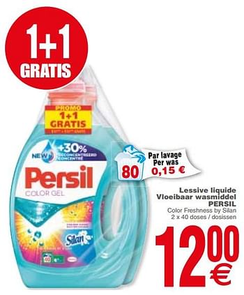 Promoties Lessive liquide vloeibaar wasmiddel persil - Persil - Geldig van 04/12/2018 tot 10/12/2018 bij Cora