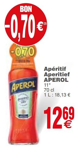 Promoties Apéritif aperitief aperol - Aperol - Geldig van 04/12/2018 tot 10/12/2018 bij Cora