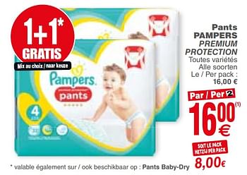 Promoties Pants pampers premium protection - Pampers - Geldig van 04/12/2018 tot 10/12/2018 bij Cora