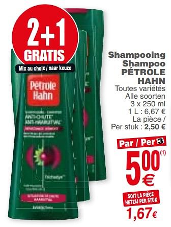 Promoties Shampooing shampoo pétrole hahn - Pétrole Hahn - Geldig van 04/12/2018 tot 10/12/2018 bij Cora