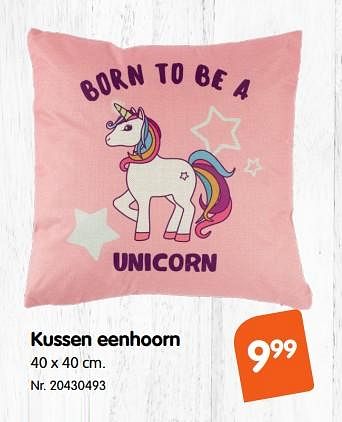 Promoties Kussen eenhoorn - Huismerk - Fun - Geldig van 30/11/2018 tot 25/12/2018 bij Fun