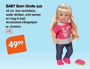 Promoties Baby born grote zus - Baby Born - Geldig van 30/11/2018 tot 25/12/2018 bij Fun