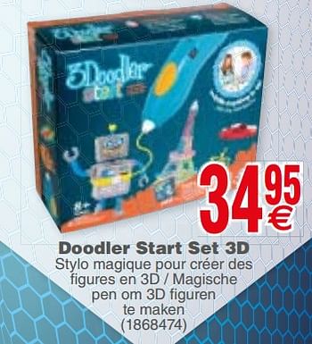 Promoties Doodler start set 3d - The 3doodler - Geldig van 04/12/2018 tot 17/12/2018 bij Cora