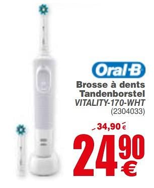 Promotions Oral-b brosse à dents tandenborstel vitality-170-wht - Oral-B - Valide de 04/12/2018 à 17/12/2018 chez Cora