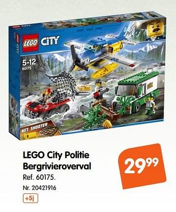 Promoties Lego city politie bergrivieroverval - Lego - Geldig van 30/11/2018 tot 25/12/2018 bij Fun