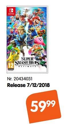 Promoties Release 7-12-2018 - Nintendo - Geldig van 30/11/2018 tot 25/12/2018 bij Fun
