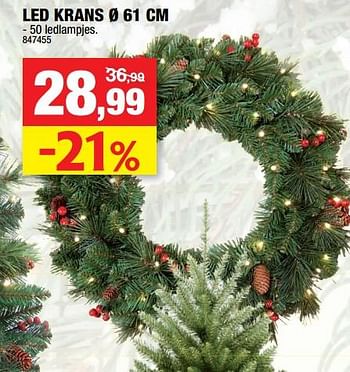 Promoties Led krans - Merk onbekend - Geldig van 05/12/2018 tot 16/12/2018 bij Hubo