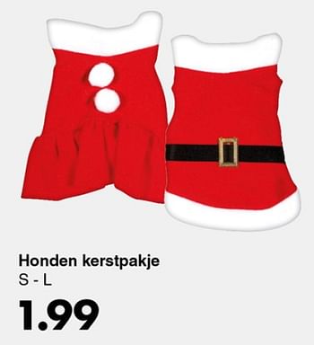 Promoties Honden kerstpakje - Huismerk - Wibra - Geldig van 03/12/2018 tot 15/12/2018 bij Wibra