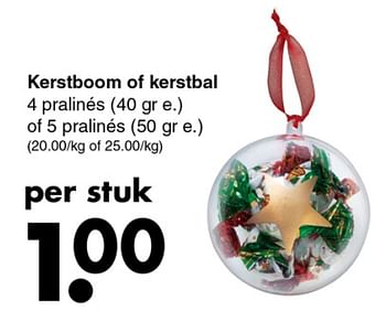 Promoties Kerstboom of kerstbal - Huismerk - Wibra - Geldig van 03/12/2018 tot 15/12/2018 bij Wibra