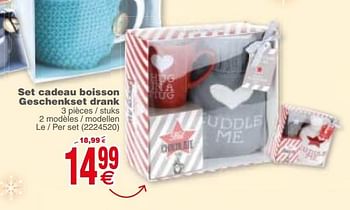 Promotions Set cadeau boisson geschenkset drank - Produit maison - Cora - Valide de 04/12/2018 à 17/12/2018 chez Cora