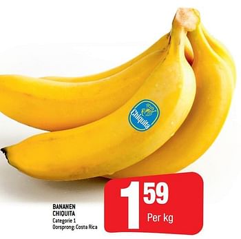 Promoties Bananen chiquita - Chiquita - Geldig van 05/12/2018 tot 11/12/2018 bij Smatch