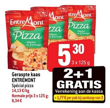 Promoties Geraspte kaas entremont - Entre Mont - Geldig van 05/12/2018 tot 11/12/2018 bij Smatch
