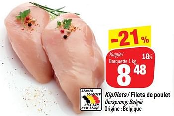 Promoties Kipfilets- filets de poulet - Huismerk - Match - Geldig van 05/12/2018 tot 11/12/2018 bij Match