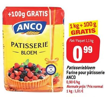 Promoties Patisseriebloem farine pour pâtisserie anco - Anco - Geldig van 05/12/2018 tot 11/12/2018 bij Match