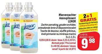 Promoties Wasverzachter assouplissant lenor - Lenor - Geldig van 05/12/2018 tot 11/12/2018 bij Match