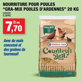 Country's Best Gra-Mix nourriture poules d'Ardennes 20kg