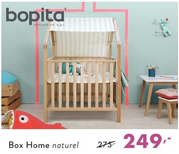 Promoties Box home naturel - Bopita - Geldig van 03/12/2018 tot 08/12/2018 bij Baby & Tiener Megastore