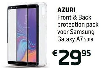 Promoties Azuri front + back protection pack voor samsung galaxy a7 2018 - Azuri - Geldig van 04/12/2018 tot 02/01/2019 bij Base