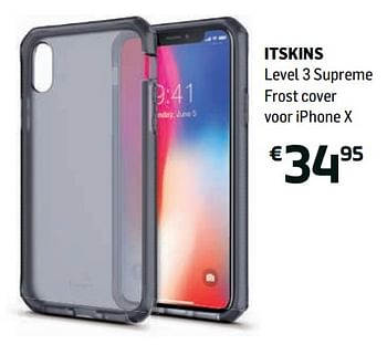 Promoties Itskins level 3 supreme frost cover voor iphone x - ITSkins - Geldig van 04/12/2018 tot 02/01/2019 bij Base