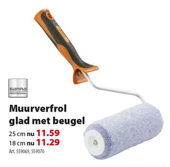 Promoties Muurverfrol glad met beugel - Gamma - Geldig van 05/12/2018 tot 17/12/2018 bij Gamma