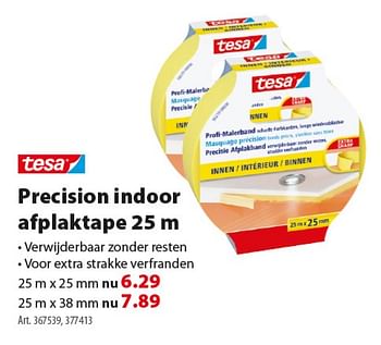 Promoties Precision indoor afplaktape - Tesa - Geldig van 05/12/2018 tot 17/12/2018 bij Gamma