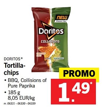Promoties Tortillachips - Doritos - Geldig van 10/12/2018 tot 15/12/2018 bij Lidl