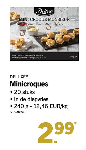 Promoties Minicroques - Deluxe - Geldig van 10/12/2018 tot 15/12/2018 bij Lidl