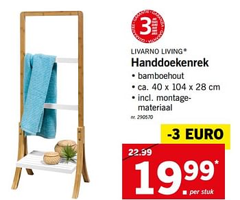 goud Bijwerken Modieus Livarno Living Handdoekenrek - Promotie bij Lidl