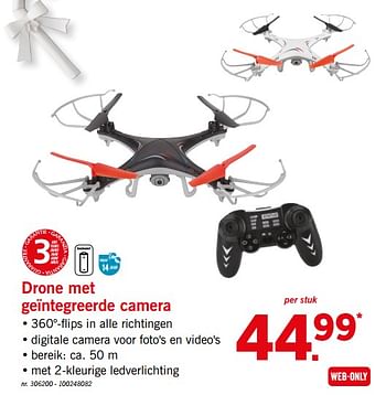 Promoties Drone met geïntegreerde camera - Huismerk - Lidl - Geldig van 10/12/2018 tot 15/12/2018 bij Lidl