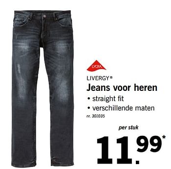 Promoties Jeans voor heren - Livergy - Geldig van 10/12/2018 tot 15/12/2018 bij Lidl