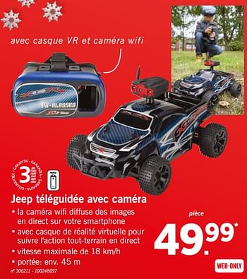Promotions Jeep téléguidée avec caméra - Produit maison - Lidl - Valide de 10/12/2018 à 15/12/2018 chez Lidl