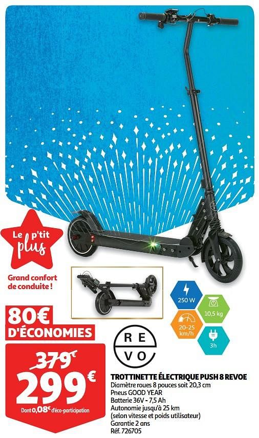 Revoe Trottinette lectrique push 8 revoe En promotion chez