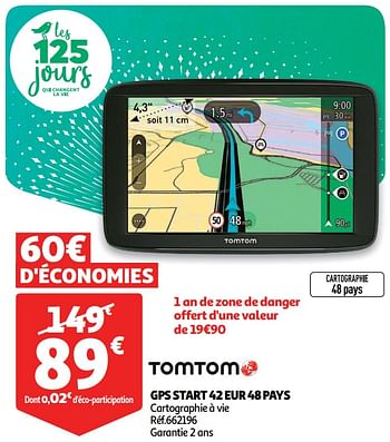 Promotions Tomtom gps start 42 eur 48 pays - TomTom - Valide de 28/11/2018 à 24/12/2018 chez Auchan Ronq