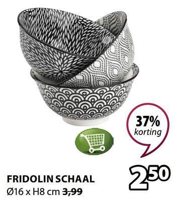 Promoties Fridolin schaal - Huismerk - Jysk - Geldig van 03/12/2018 tot 16/12/2018 bij Jysk