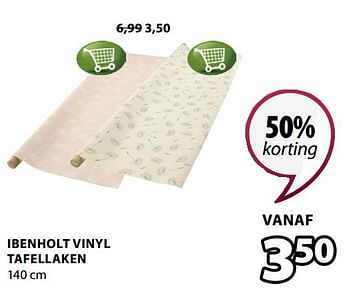 Promoties Ibenholt vinyl tafellaken - Huismerk - Jysk - Geldig van 03/12/2018 tot 16/12/2018 bij Jysk