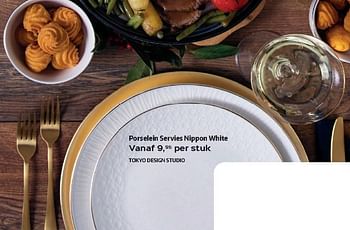 Promoties Porselein servies nippon white - Tokyo Design - Geldig van 03/12/2018 tot 31/12/2018 bij Selexion