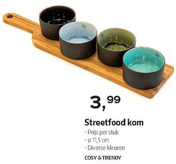 Promoties Streetfood kom - Cosy & Trendy - Geldig van 03/12/2018 tot 31/12/2018 bij Selexion