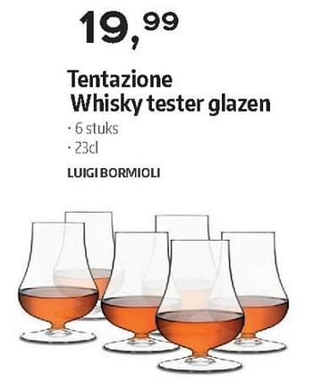 Promoties Tentazione whisky tester glazen - Luigi Bormioli - Geldig van 03/12/2018 tot 31/12/2018 bij Selexion