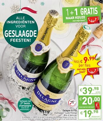 Promotions Delagne + fils champagne - Champagne - Valide de 27/11/2018 à 31/12/2018 chez Intermarche
