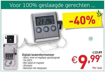 Promoties Digitale keukenthermometer - Huismerk - Intermarche - Geldig van 27/11/2018 tot 31/12/2018 bij Intermarche