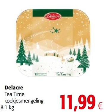 Promoties Delacre tea time koekjesmengeling - Delacre - Geldig van 05/12/2018 tot 18/12/2018 bij Colruyt