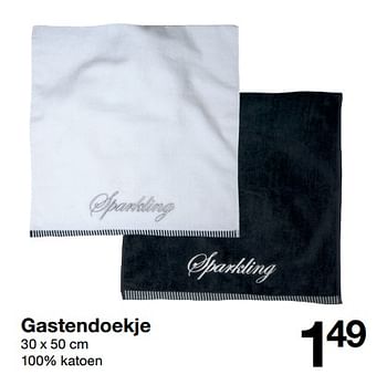 Promoties Gastendoekje - Huismerk - Zeeman  - Geldig van 08/12/2018 tot 14/12/2018 bij Zeeman