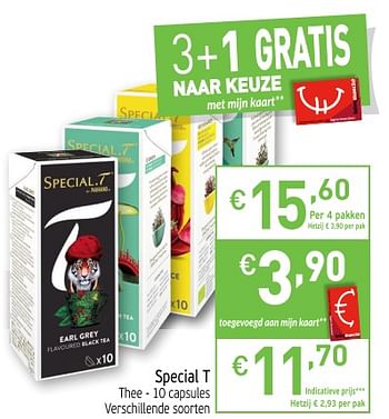 Promoties Special t thee - Tienen - Geldig van 27/11/2018 tot 31/12/2018 bij Intermarche