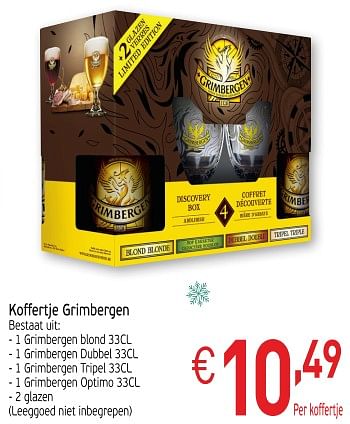 Promoties Koffertje grimbergen - Grimbergen - Geldig van 27/11/2018 tot 31/12/2018 bij Intermarche
