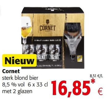 Promotions Cornet sterk blond bier - Cornet  - Valide de 05/12/2018 à 18/12/2018 chez Colruyt
