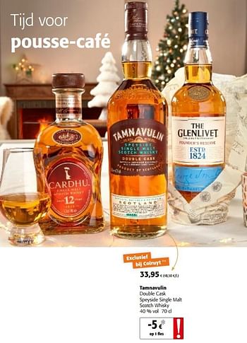 Promoties Tamnavulin double cask speyside single malt scotch whisky - Tamnavulin - Geldig van 05/12/2018 tot 18/12/2018 bij Colruyt