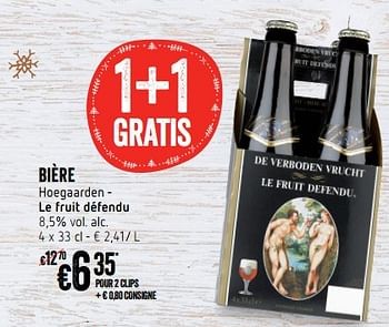Promotions Bière hoegaarden - le fruit défendu - Hoegaarden - Valide de 06/12/2018 à 12/12/2018 chez Delhaize